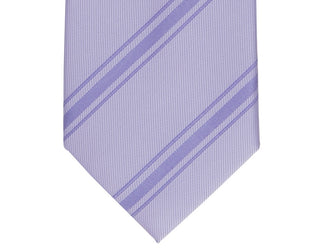 Alfani Men's Trinity Stripe Slim Tie Purple Size Regular