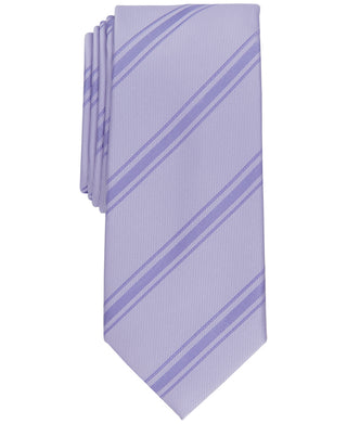 Alfani Men's Trinity Stripe Slim Tie Purple Size Regular