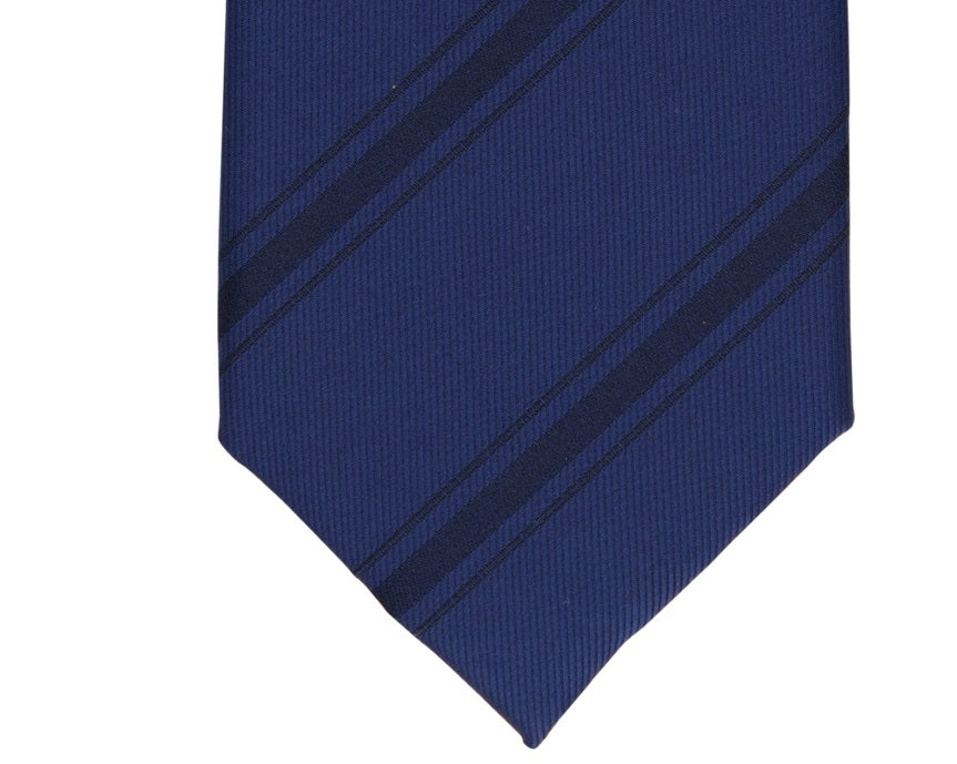 Alfani Men's Trinity Stripe Slim Tie Blue Size Regular