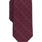 Alfani Men's Slim Grid Tie Red Size Regular