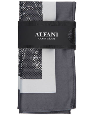 Alfani Men's Ferraton Paisley Pocket Square Black Size Regular