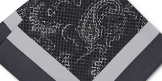 Alfani Men's Ferraton Paisley Pocket Square Black Size Regular