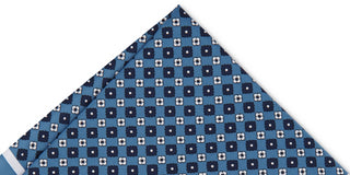 Alfani Men's Solid Medallion Pocket Square Blue Size Regular