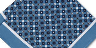 Alfani Men's Solid Medallion Pocket Square Blue Size Regular