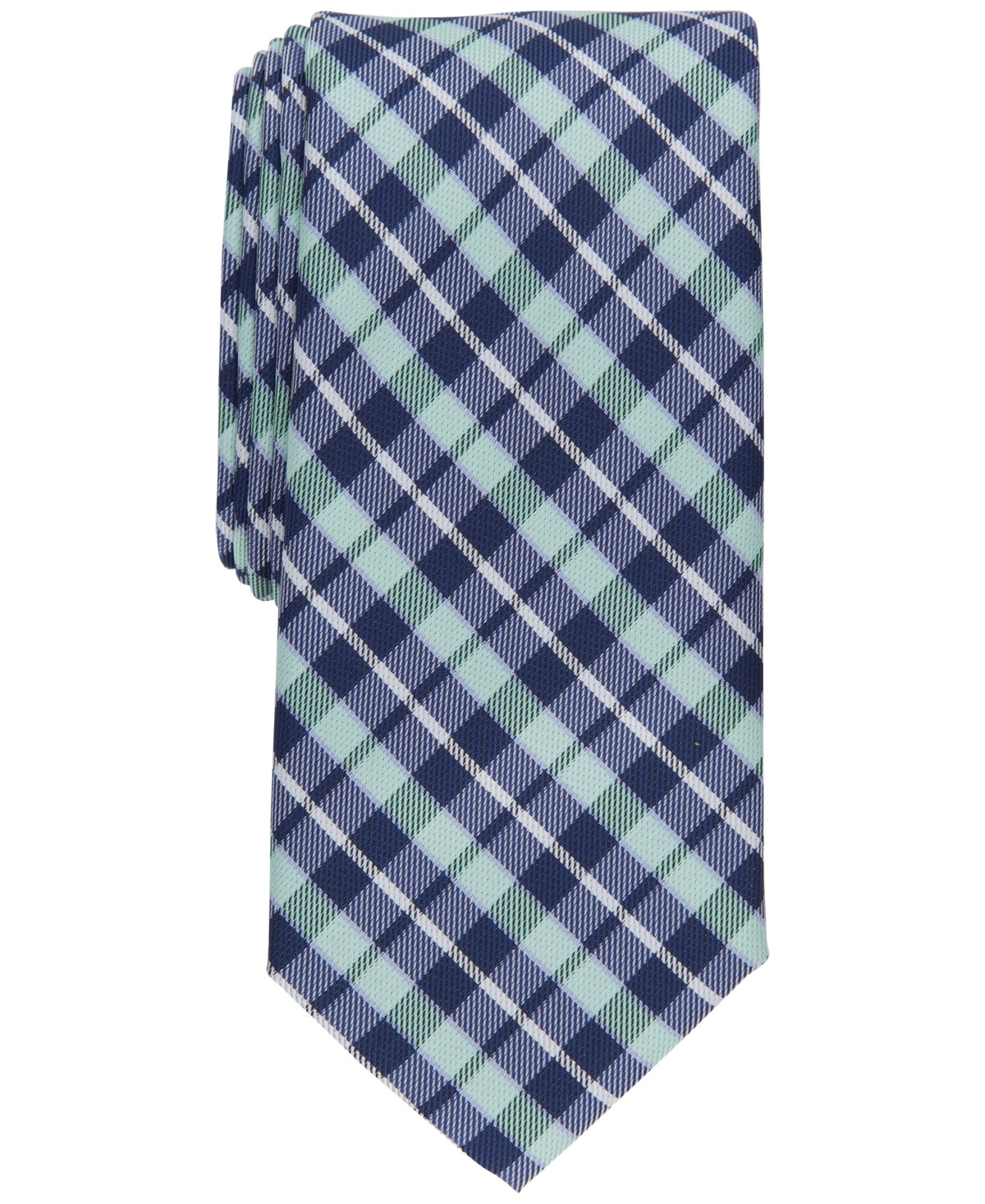 Club Room Men's Everberg Classic Plaid Tie Green Size Regular