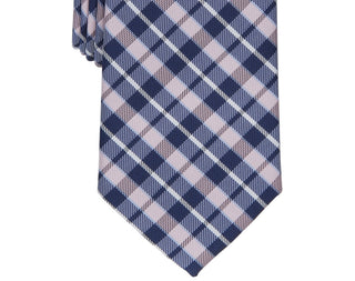 Club Room Men's Everberg Classic Plaid Tie Pink Size Regular