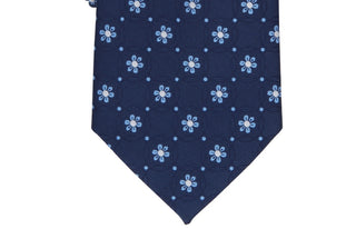 Club Room Men's Classic Floral Medallion Tie Blue Size Regular