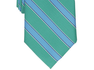 Club Room Men's Outlined Stripe Tie Green Size Regular