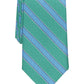 Club Room Men's Outlined Stripe Tie Green Size Regular