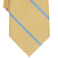 Perry Ellis Men's Pampel Classic Striped Geo Tie Yellow One Size