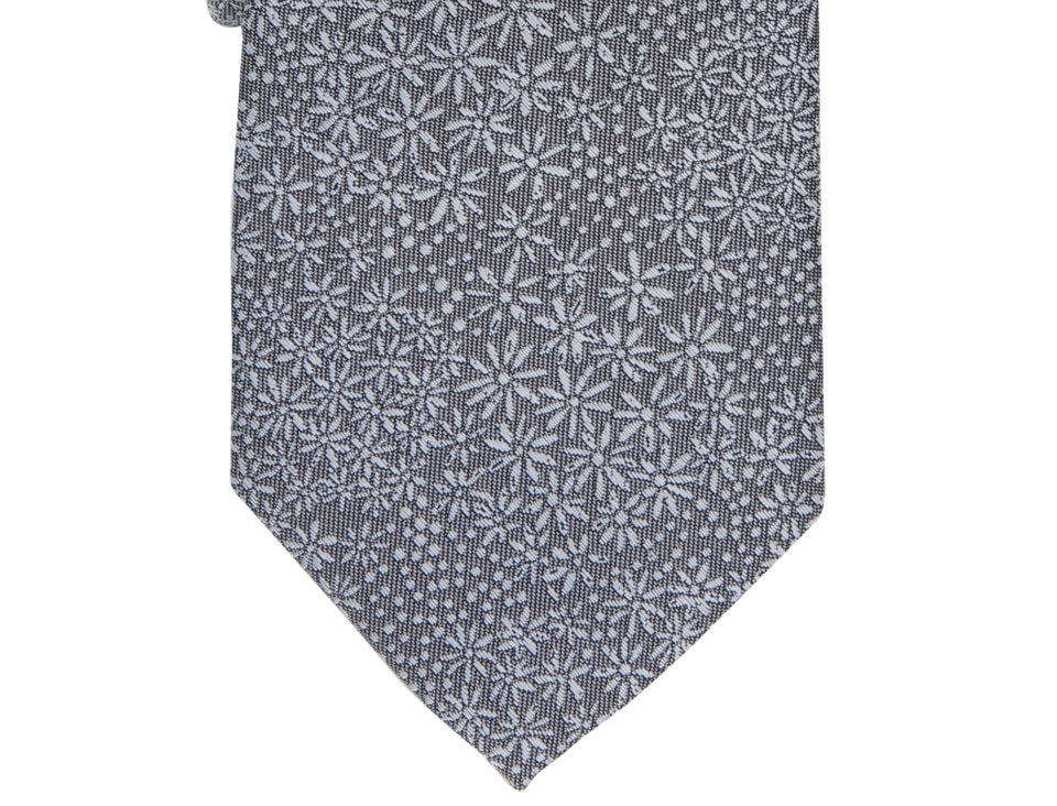 Bar III Men's Levetin Skinny Floral Tie Gray Size Regular