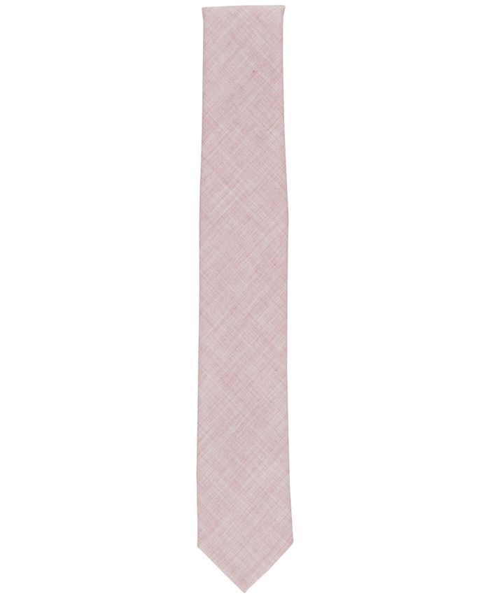 Bar III Men's Vovou Solid Tie Pink Size Regular