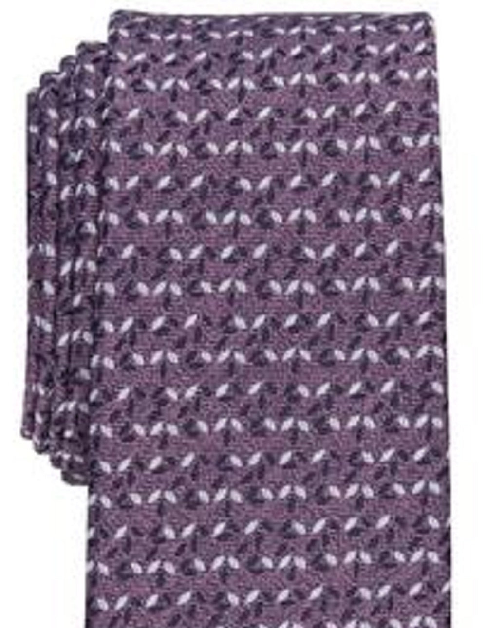 Alfani Men's Slim Neat Tie Purple Size Regular