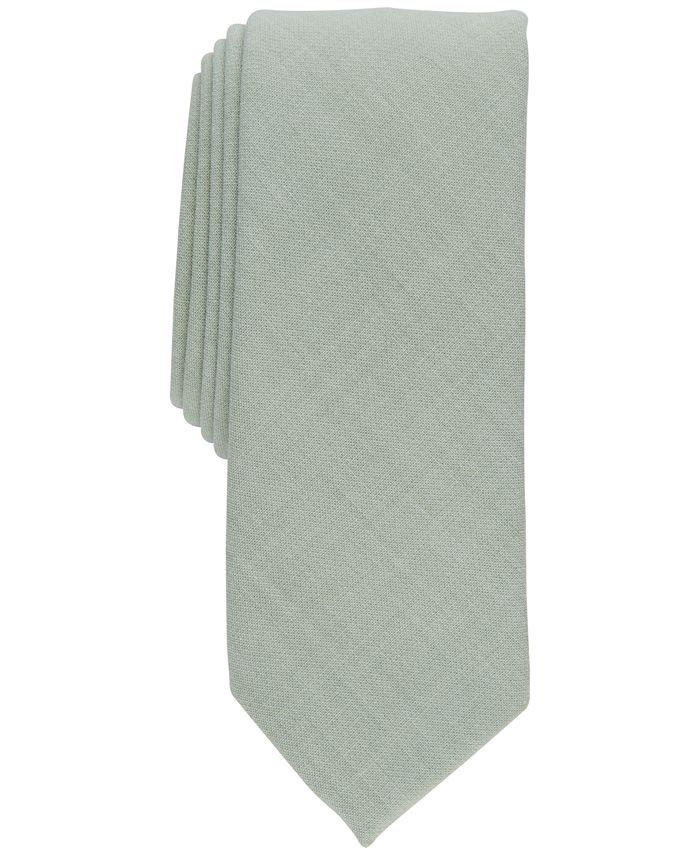 Bar III Men's Forte Skinny Textured Tie Green Size Regular