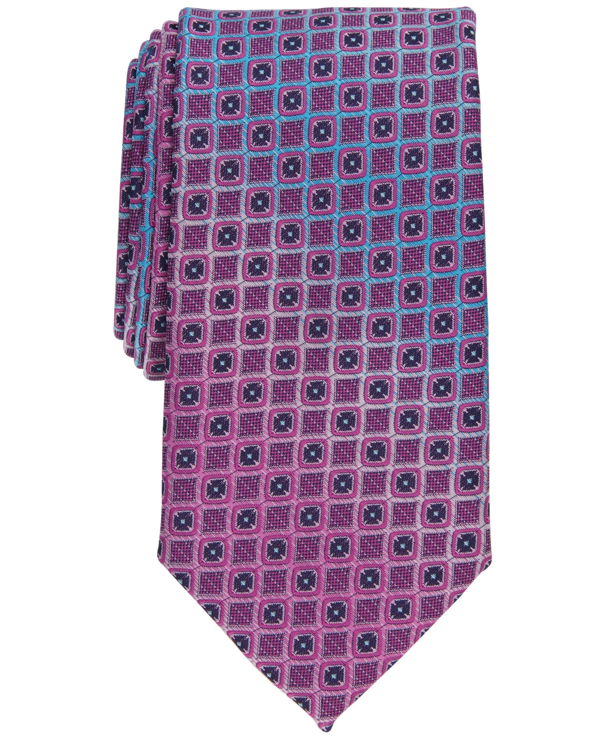Perry Ellis Men's Millard Classic Ombre Neat Tie Pink Size Regular