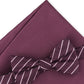 Alfani Men's Laurel Stripe Bow Tie & Pocket Square Set Purple Size Regular
