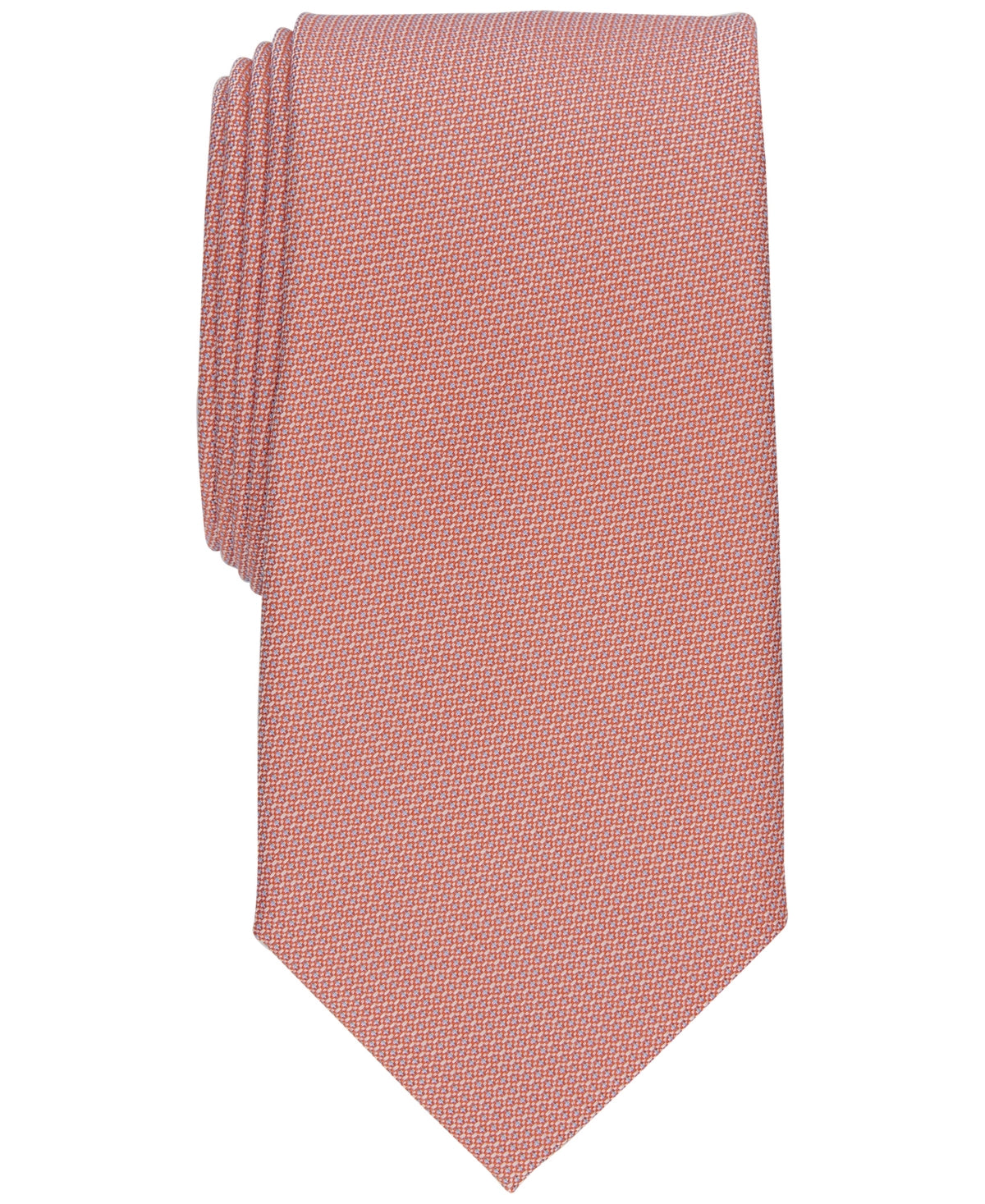 Perry Ellis Men's Hydell Micro Print Tie Orange Size Regular