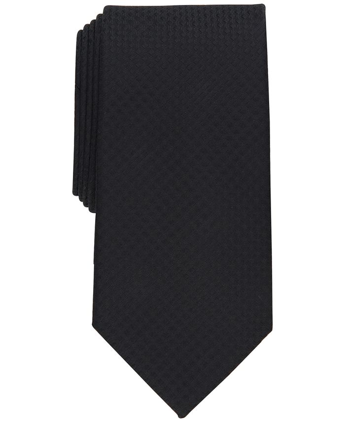 Perry Ellis Men's Classic Design Wilmot Check Tie Black Size Regular