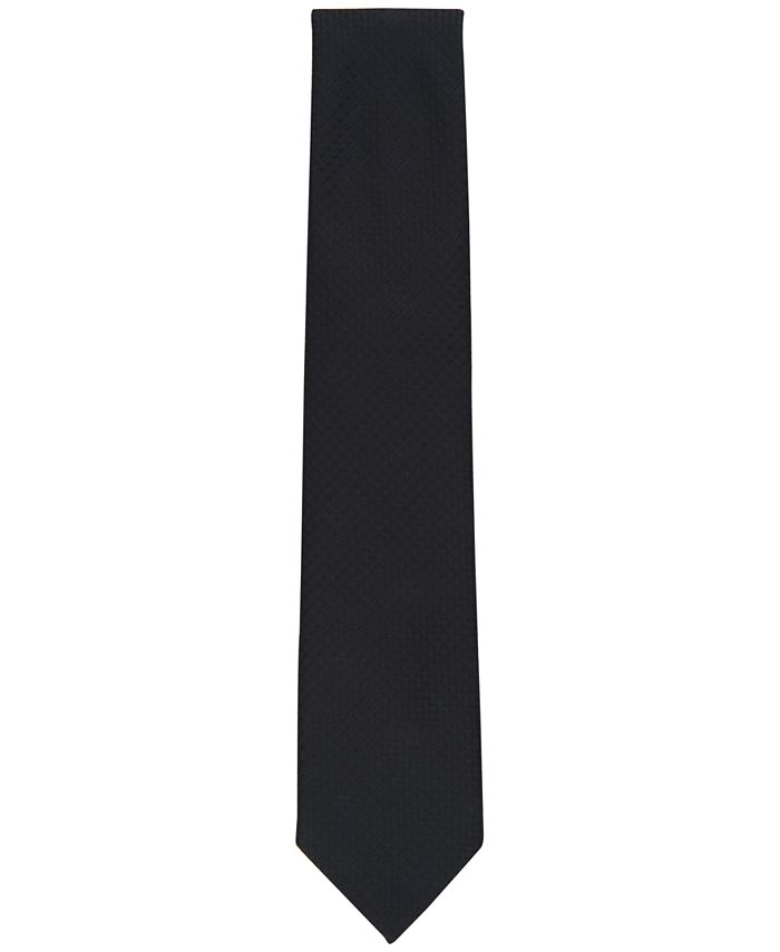 Perry Ellis Men's Classic Design Wilmot Check Tie Black Size Regular