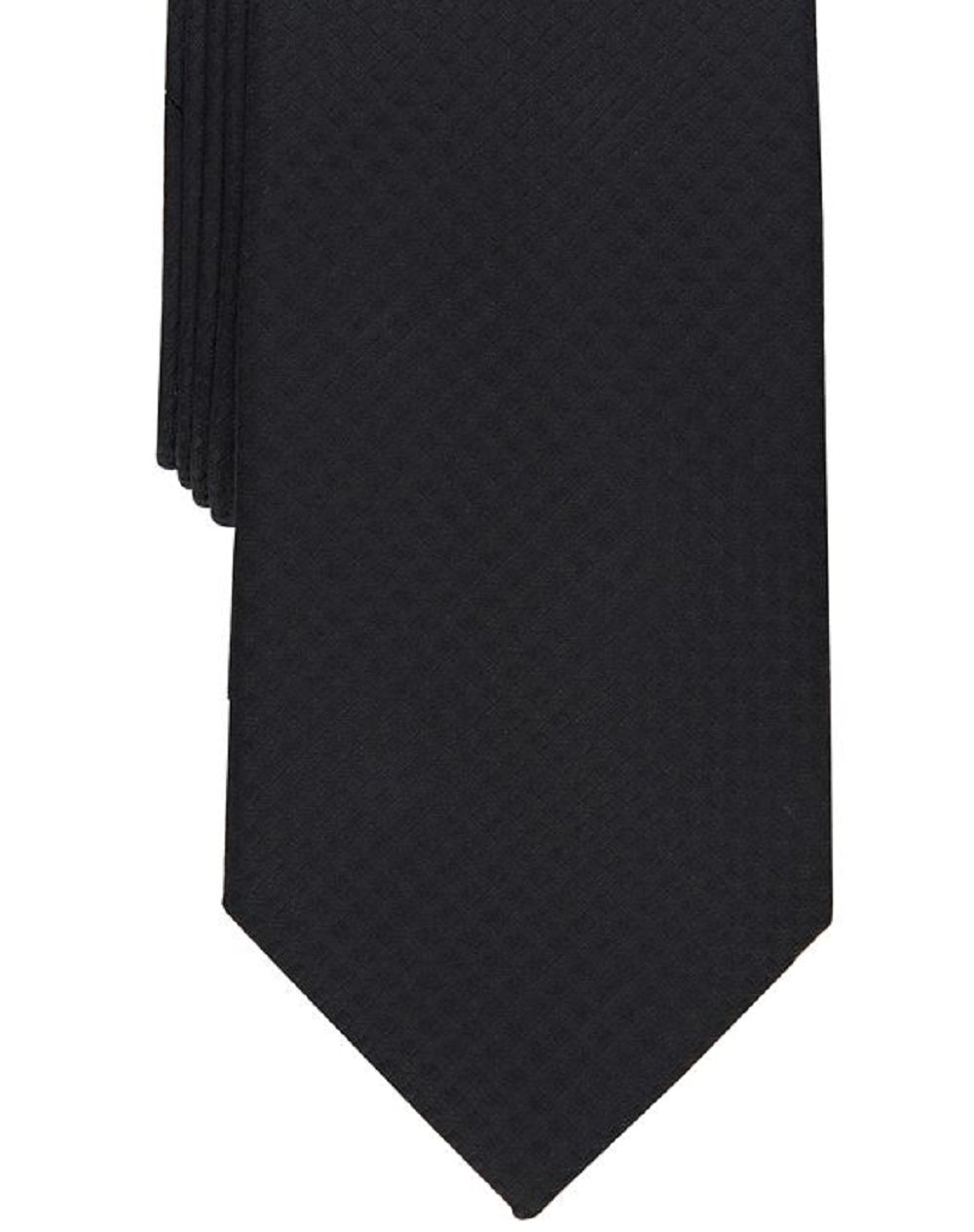 Perry Ellis Men's Classic Design Wilmot Check Tie Black Size Regular