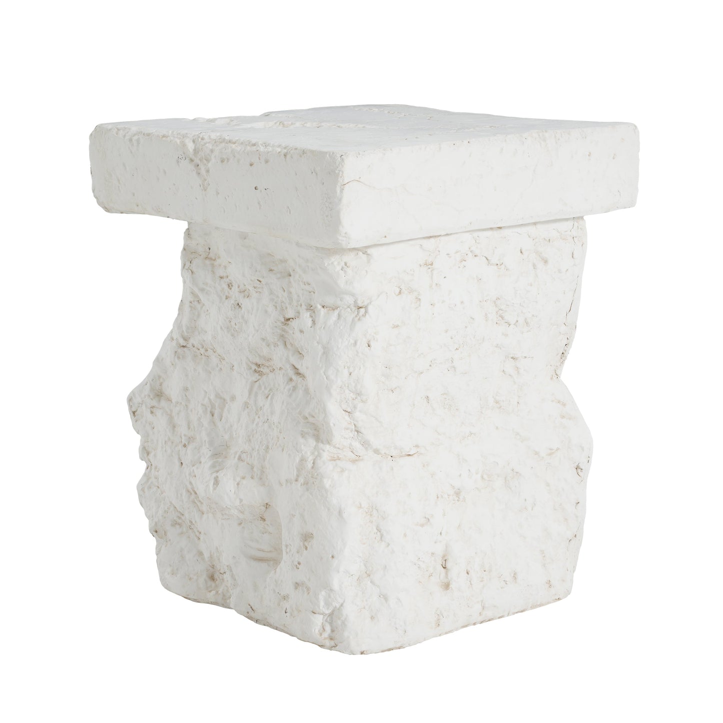 Talia Outdoor Patio Modern Artistry MGO Side Table, White