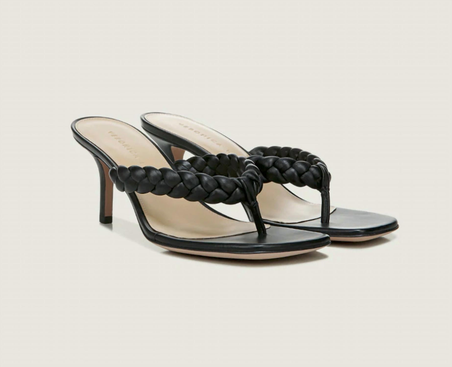 Veronica Beard - Marissa Kitten-Heel Braided Sandal