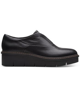 Clarks Women's Airabell Sky Slip On Flats Black Size 7.5 M