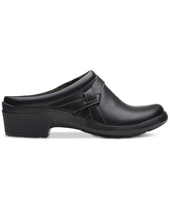 Clarks Women's Angie Mist Clogs Shoes Black Size 7.5 M