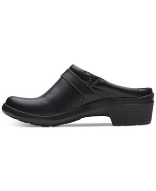 Clarks Women's Angie Mist Clogs Shoes Black Size 7.5 M