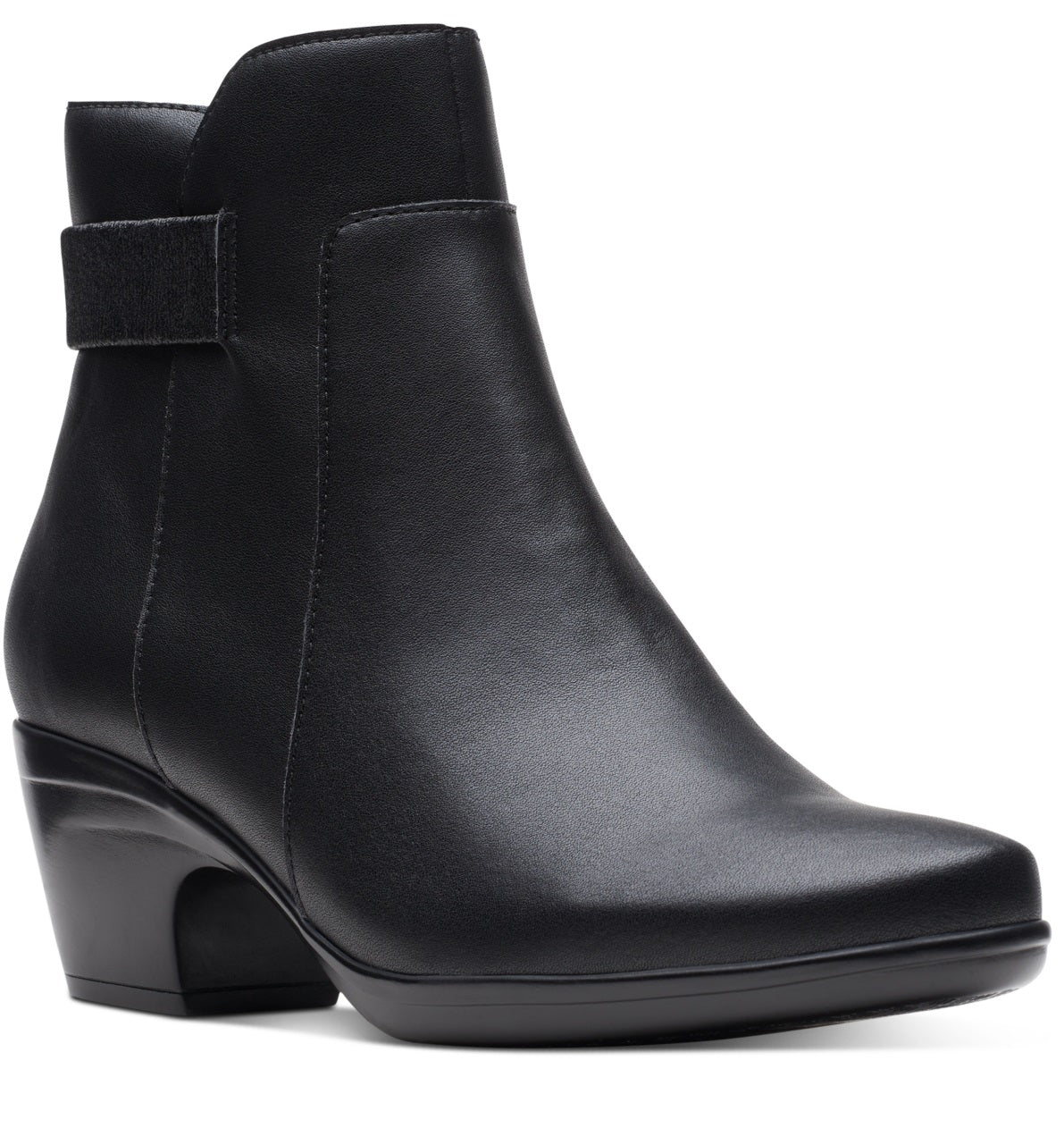 Clarks Women's Emily Holly Booties Black Size 7.5 M