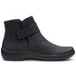 Clarks Women's Cora Rae Button Strap Ankle Booties Black Size 6.5 W