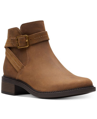 Clarks Women's Maye Strap Booties Brown Size 7 M