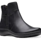 Clarks Women's Cora Grace Zipper Ankle Booties Black Size 9 W
