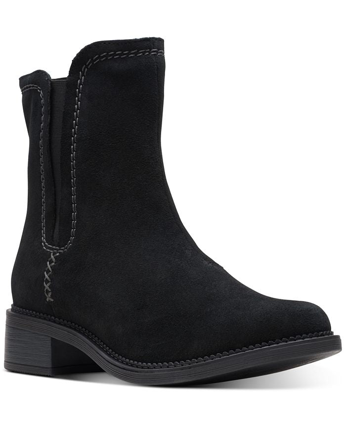 Clarks Women's Maye Zip Booties Gray Size 8.5 M