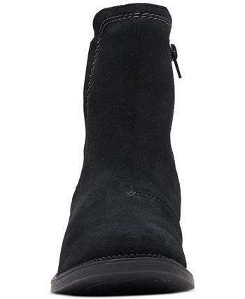 Clarks Women's Maye Zip Booties Gray Size 8.5 M