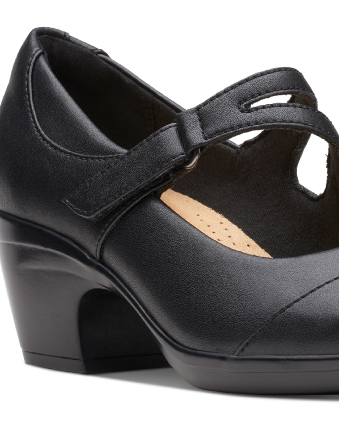 Clarks Women's Emily Clover Mary Jane Pumps Black Size 7.5 M
