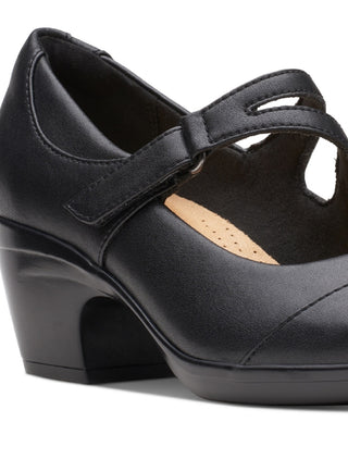 Clarks Women's Emily Clover Mary Jane Pumps Black Size 7.5 M