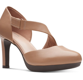 Clarks Women's Ambyr Glow Asymmetrical Comfort Pumps Brown Size 10 M