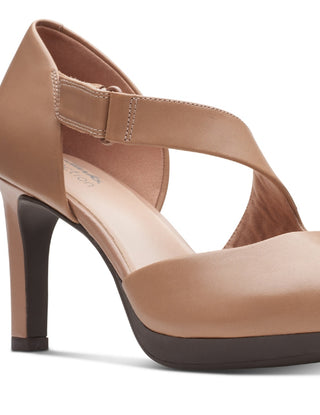 Clarks Women's Ambyr Glow Asymmetrical Comfort Pumps Brown Size 10 M