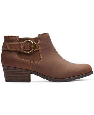 Clarks Women's Adreena Field Booties Brown Size 7 M