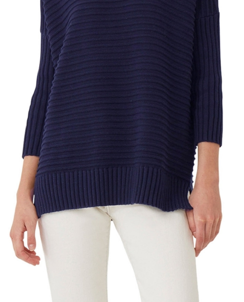 French Connection Women's Dropped Shoulder Sweater Blue Size Medium