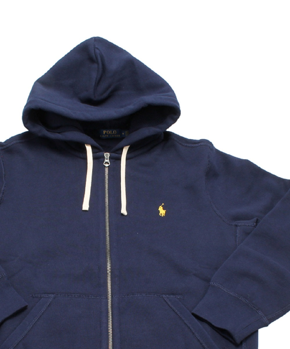 Polo Ralph Lauren Men's Classic Full Zip Fleece Hoodie Blue Size Large