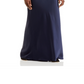 Amsale Women's Navy One-Shoulder Satin Gown Size 14