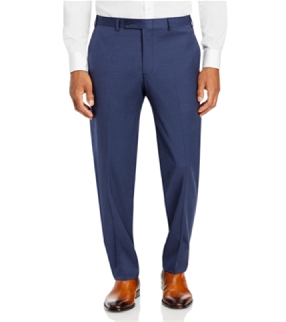 Bloomingdale's Men's Regular Fit Dress Pants Blue Size 44