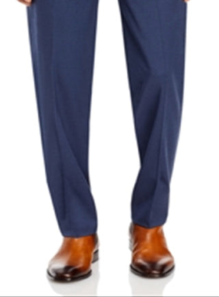 Bloomingdale's Men's Regular Fit Dress Pants Blue Size 44