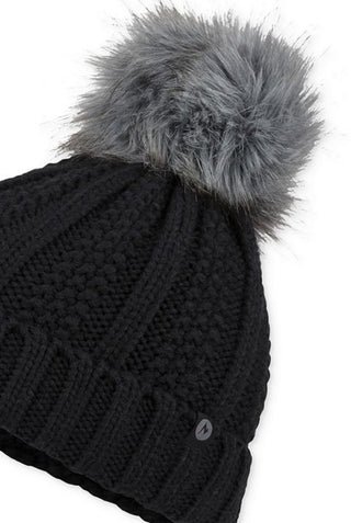 Marmot Women's Bronx Pom Pom Hat Black Size Regular