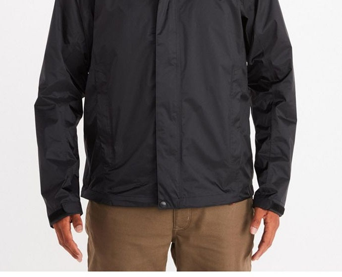 Marmot Men's PreCip Eco Rain Jacket Black Size Large
