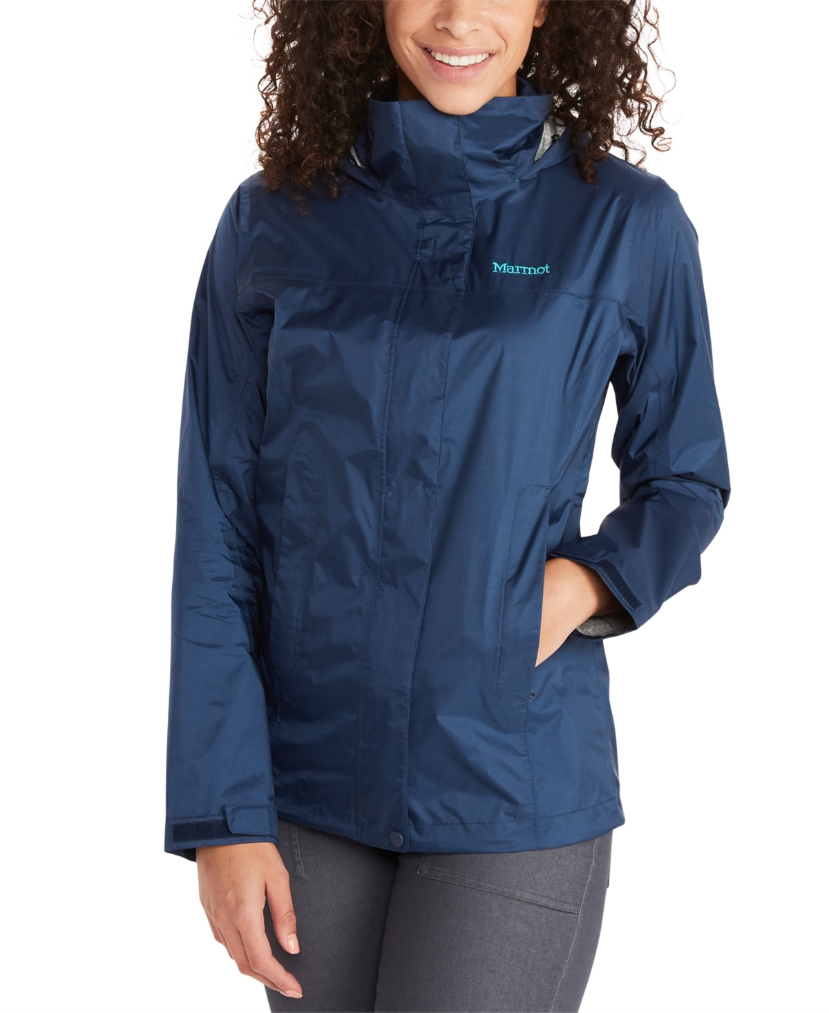 Marmot Women's Precip Eco Rain Jacket Blue Size X-Small