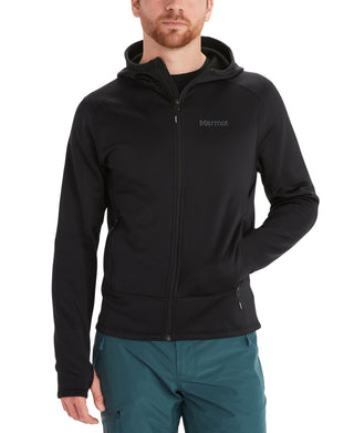 Marmot Men's Olden Polartec Zipper Hoodie Black Size Medium