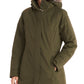 Marmot Women's Chelsea Hooded Faux Fur Trim Coat Green Size Small